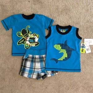 Al & Ray’s Three Piece Shirt/Short Set